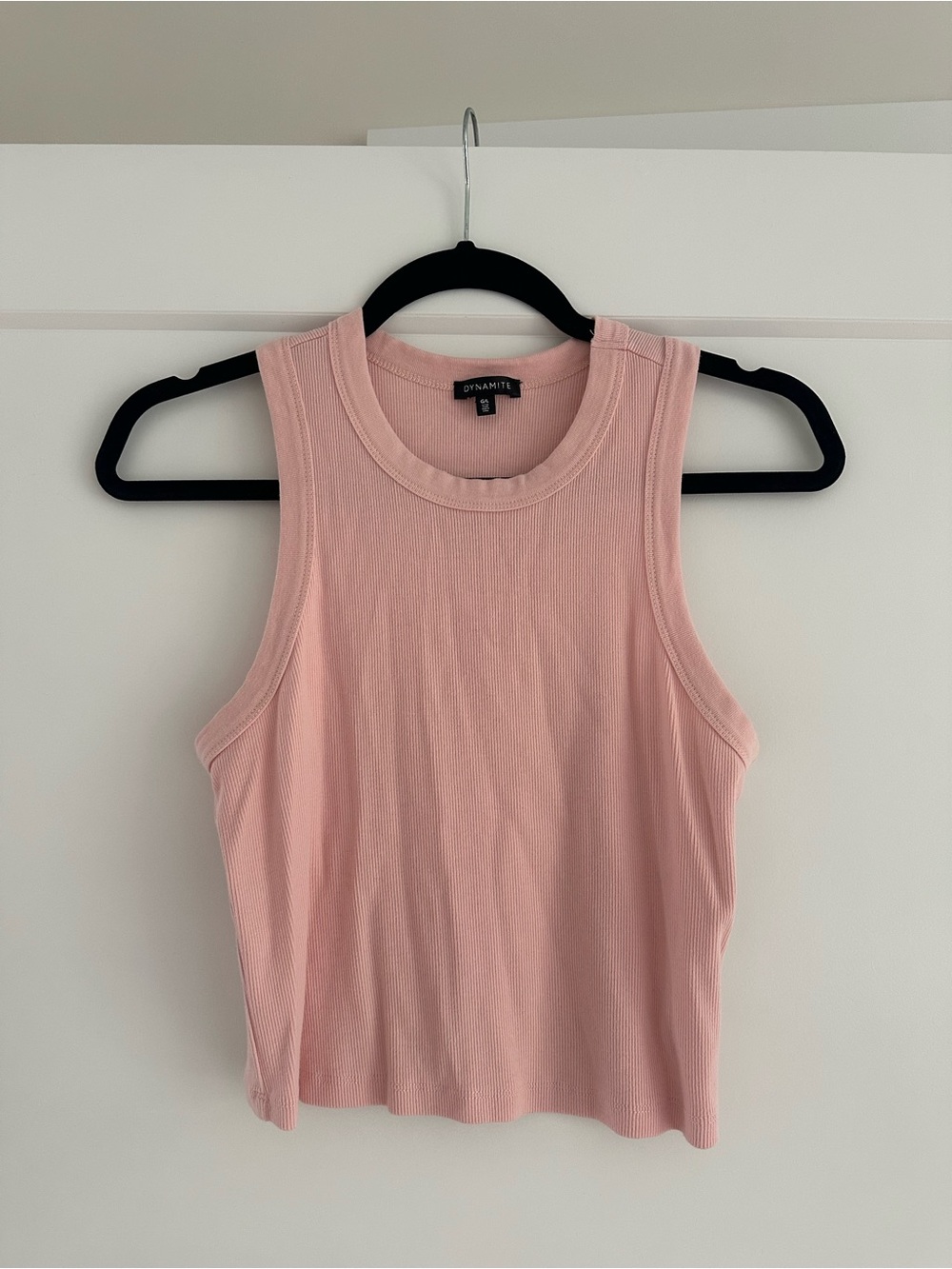 Dynamite Blush Ribbed Tank